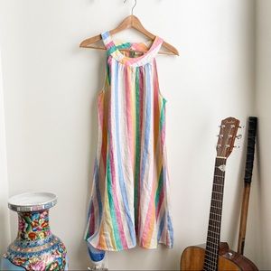 C&C California Linen Striped Dress NWT Sz M